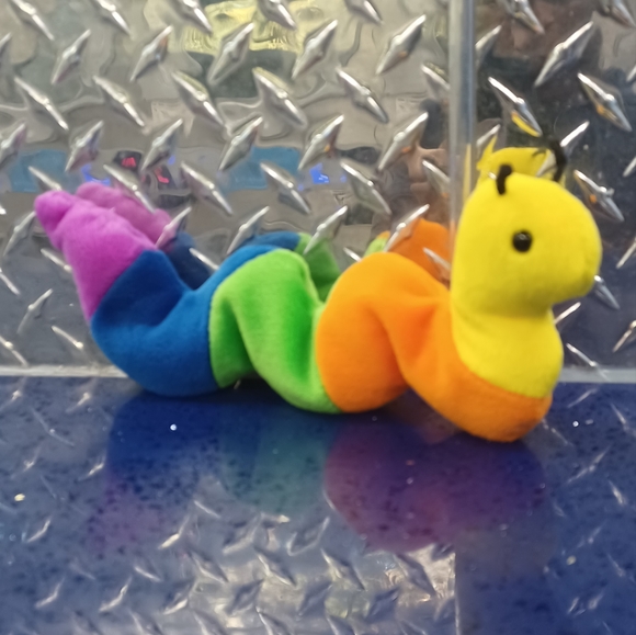 ✓TY Beanie Baby Inch the Inchworm Retired colorful RARE fairycore - Picture 2 of 10